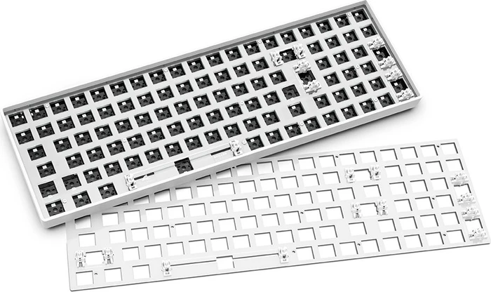 Sharkoon Skiller SGK50 S2 Barebone Gaming Tastatur, weiß, ISO/ANSI