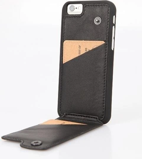 Emporia Flip Pocket Case Schafleder für Apple iPhone 7 Plus schwarz