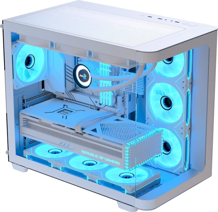 AeroCool P500C White, Glasfenster