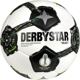 Derbystar DFB-Pokal Brillant APS Damen 2025/2026 Fußball weiß/schwarz/grün
