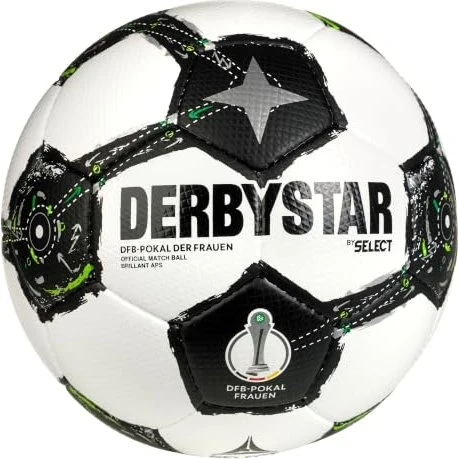Derbystar DFB-Pokal Brillant APS Damen 2025/2026 Fußball weiß/schwarz/grün