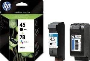 HP Druckkopf mit Tinte 45+78 schwarz/dreifarbig