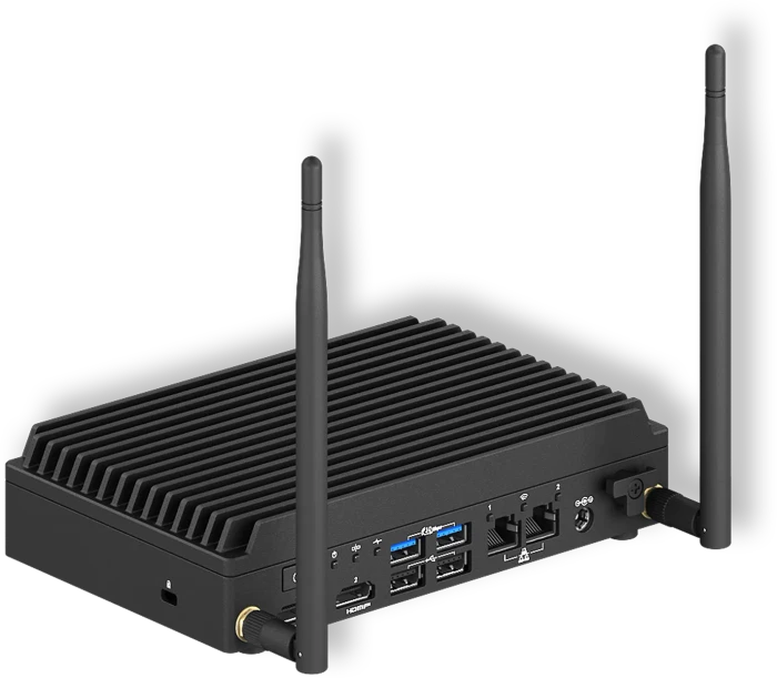ASUS NUC 13 Rugged - Tall - Bravo Canyon - NUC13BRF / BNUC13BRFA200B02I, Atom x7211E, EU-Netzkabel
