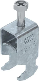 OBO Bettermann Bügelschelle 2056 H-Fuß, 1-fach, Metalldruckwanne, FT
