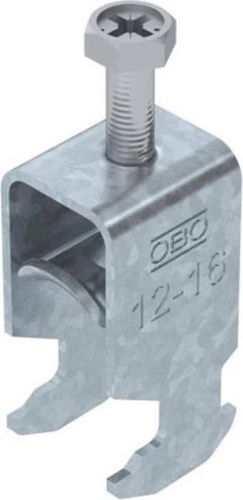 OBO Bettermann Bügelschelle 2056 H-Fuß, 1-fach, Metalldruckwanne, FT