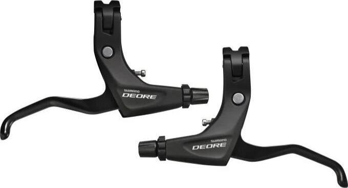 Shimano Deore T610 V-Brake 2-Finger Bremshebel Set schwarz