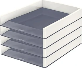 Leitz WOW Briefablage, A4, grau/weiß