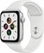 Apple Watch SE (GPS) 44mm silber mit Sportarmband weiß Vorschaubild