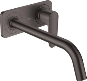 Hansgrohe Axor Citterio M Waschbeckenarmatur mit Platte 227mm brushed black chrome