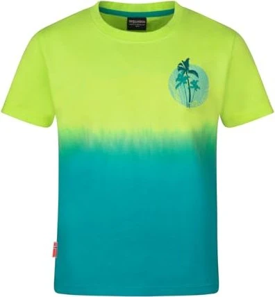 Trollkids Yttersand Beach Funktionsshirt kurzarm wild lime/sea green (Junior)