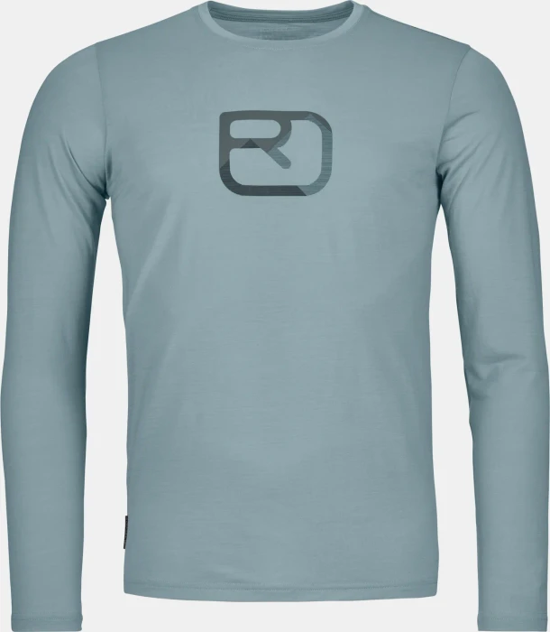 Ortovox 150 Cool Mountain Silhouette Funktionsshirt langarm glacier grey (Herren)