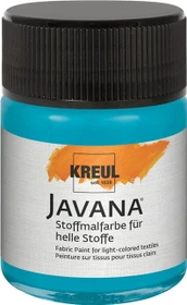 Kreul Javana Stoffmalfarbe für helle Stoffe, türkisblau, 50ml