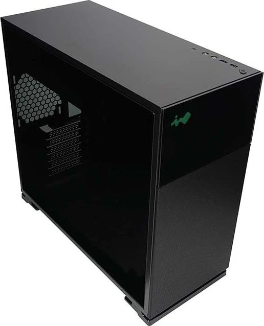 In Win 127, schwarz, Glasfenster