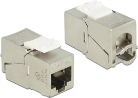 DeLOCK Keystone Modul RJ-45 Buchse via Verlegekabel Cat6a