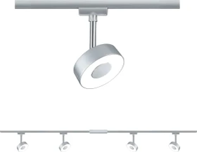 Paulmann URail Circle Schienensystem LED Spot 5W chrom matt, 4 Stück