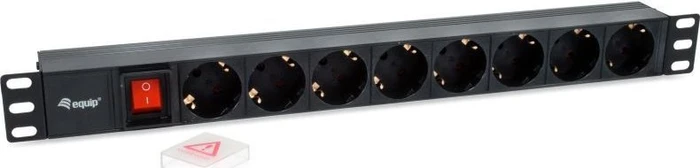 Equip 19" PDU Aluminium Steckdosenleiste, 1HE, 8-fach, 250V, 1.8m