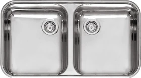 Reginox L18 35D40 (L) KGKG CC Doppelspüle edelstahl