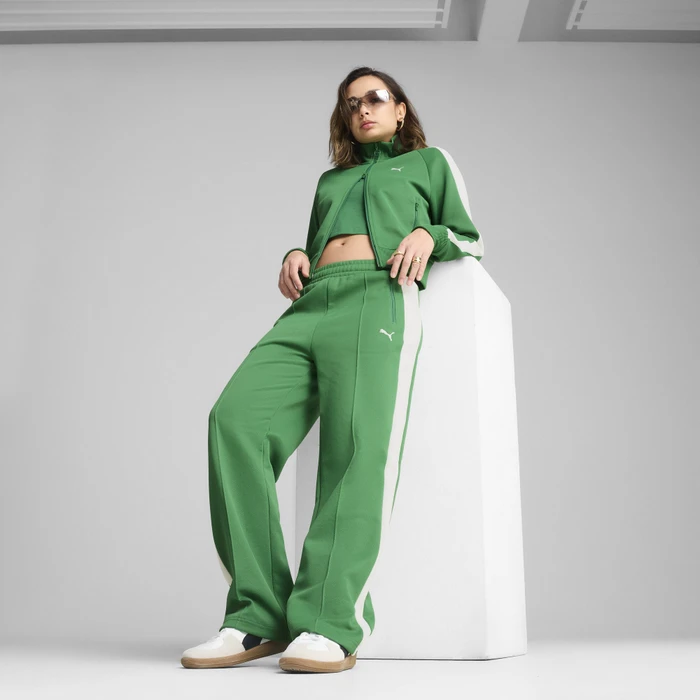 Puma T7 Always On Straight Trainingshose lang archive green (Damen)