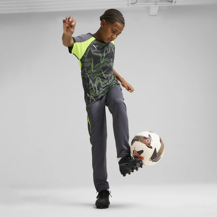 Puma individualLIGA Trainingshose lang galactic gray/yellow alert (Junior)