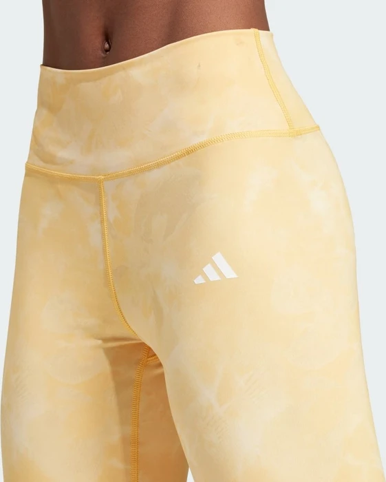 adidas Train Essentials AOP Flower Tie-Dye Hose lang crystal sand/semi spark (Damen)
