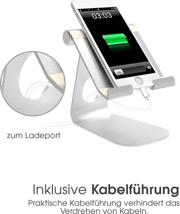 TerraTec iTab M, Tablet-Stand 3.5-13", silber, verstellbar