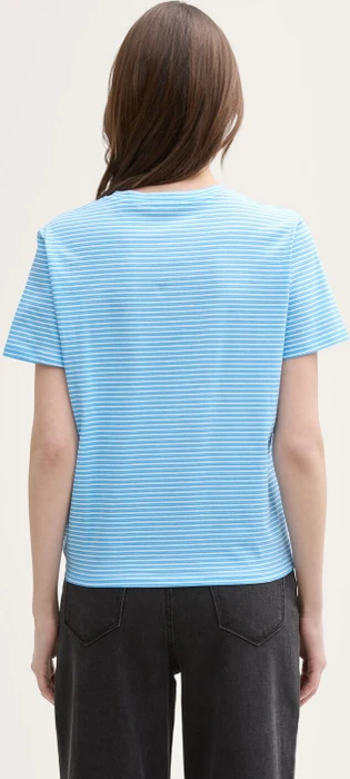 Tom Tailor Knoten-Detail T-Shirt kurzarm blue white stripe (Damen)