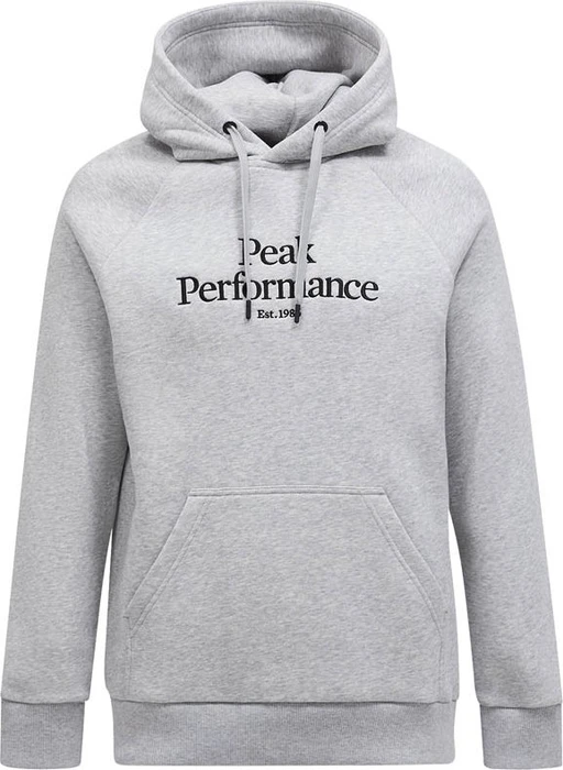 Peak Performance Original Hoodie med grey melange/black (Herren)