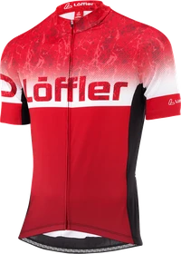 Löffler Full-Zip Messenger Modell 2022 Trikot kurzarm rot (Herren)