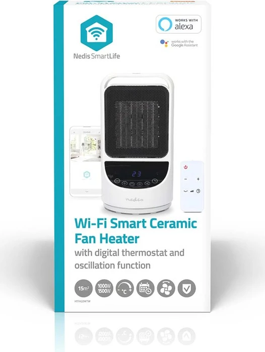 Nedis HTFA22WTW SmartLife Keramik-Heizlüfter