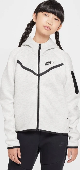 Nike Sportswear Tech Fleece Hoodie light grey/heather/black (Junior)
