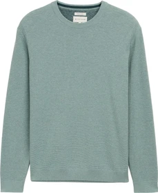 Tom Tailor Bio-Baumwolle Strickpullover dark smoke green melange (Herren)