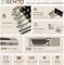 RK Royal Kludge M70 Wireless, Mocha Grey, beige/grau, LEDs RGB, hot-swap, RK Linear Cream, USB/Bluetooth, US Vorschaubild