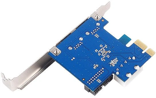 SilverStone EC04-P, 2x USB-A 3.0, 1x USB 3.0 intern, PCIe 2.0 x1