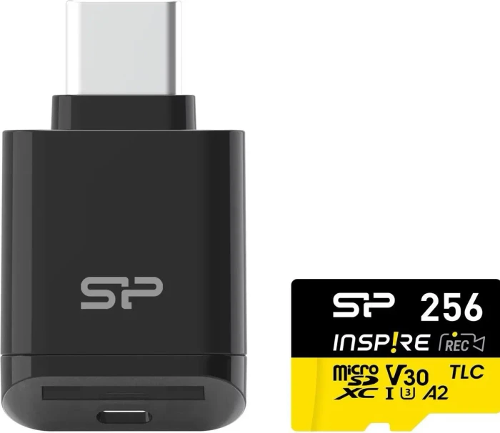 Silicon Power Inspire R170/W150 256GB Kit inkl. USB-C Cardreader, UHS-I U3, A2, Class 10