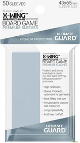 Ultimate Guard Board Game Sleeves 50 X-Wing Miniatures Game and more transparent