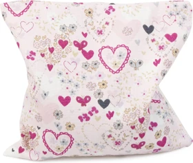 Grünspecht Traubenkern-Kissen 12 x 12cm Wärmekissen rosa