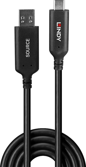 Lindy USB 3.0 Adapterkabel, USB-C 3.0 auf USB-A 3.0, 10m