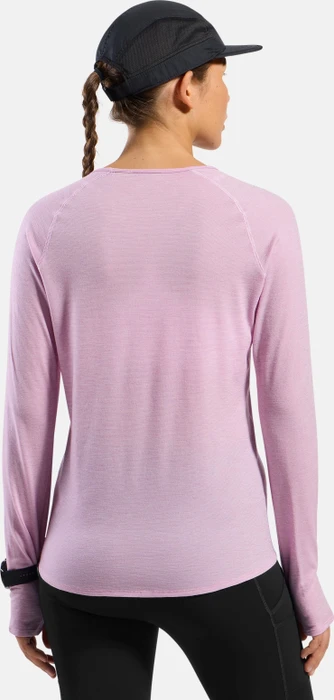 Odlo X-Alp Performance Wool 115 Laufshirt langarm orchid ice melange (Damen)