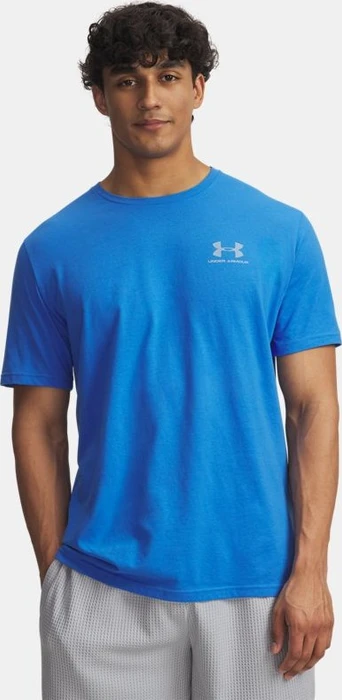 Under Armour Sportstyle Left Chest Funktionsshirt kurzarm blue atlantis (Herren)