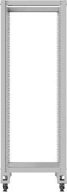 Lanberg Open Rack Series 19" Open Frame Rack 32HE, 4-Pfosten, mit Rollen, Flat Pack, tiefenverstellbar, 430-590mm, RAL 7035, 800mm tief