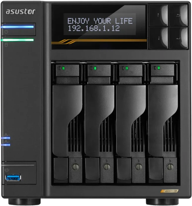 Asustor Lockerstor 4 Gen3 AS6804T 14TB, 16GB RAM ECC, 2x RJ-45 10GBase-T, 2x RJ-45 5GBase-T