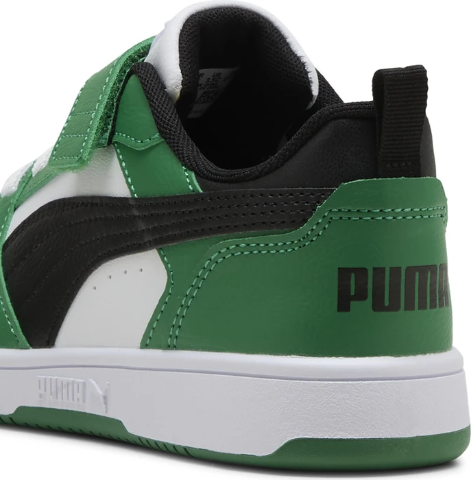 Puma Rebound V6 Lo puma white/puma black/archive green (Junior)