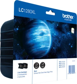 Brother Tinte LC1280XLBK schwarz, 2er-Pack