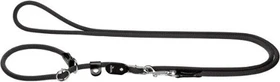 Hunter Freestyle Retrieverleine, Tau, mit integrierter Halsung, robust, wetterfest, 1.0/260cm, schwarz