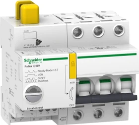 Schneider Electric Reflex iC60N Ti24 63A 3P C, Fernschaltbarer Leitungsschutzschalter