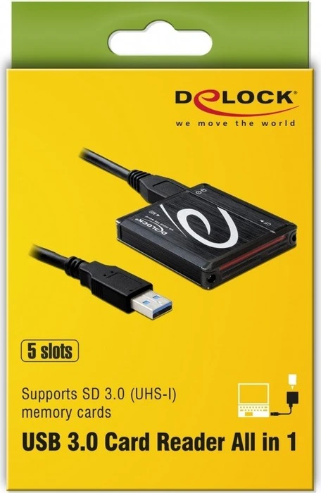DeLOCK Multi-Slot-Cardreader, USB 3.0 Micro-B [Buchse]