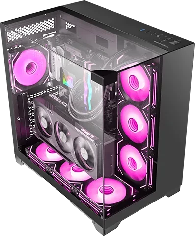 Mars Gaming MC-VISION White, Glasfenster