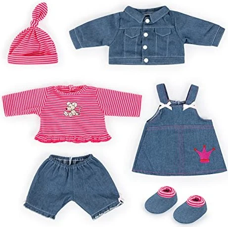 Bayer Design Kleidungsset für Puppen Jeans Doppelpack