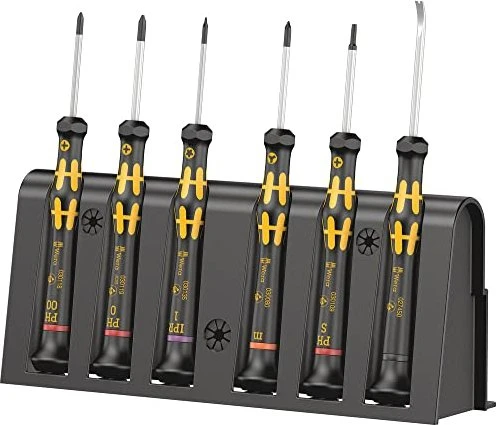 Wera Kraftform Micro 6 ESD Smartphone-Reparaturset 1 Elektroniker Schraubendrehersatz, 6-tlg.