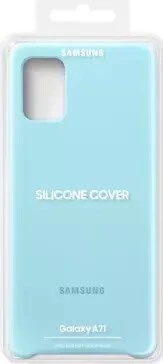 Samsung Silicone Cover für Galaxy A71 blau